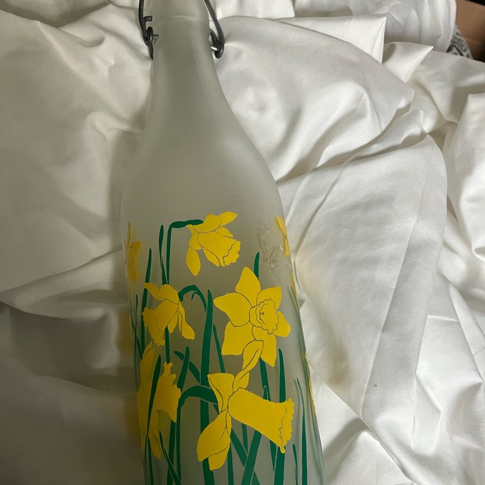 Vintage CERVE Made in Italy Painted Bottle